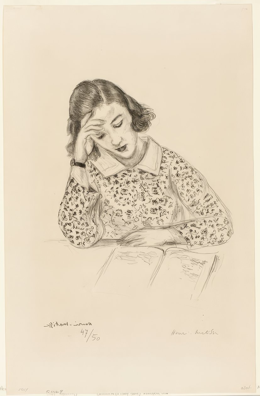 Lectura femenina de Henri Matisse