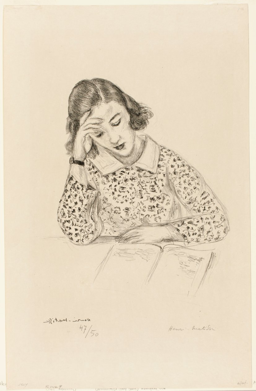 Chica leyendo de Henri Matisse