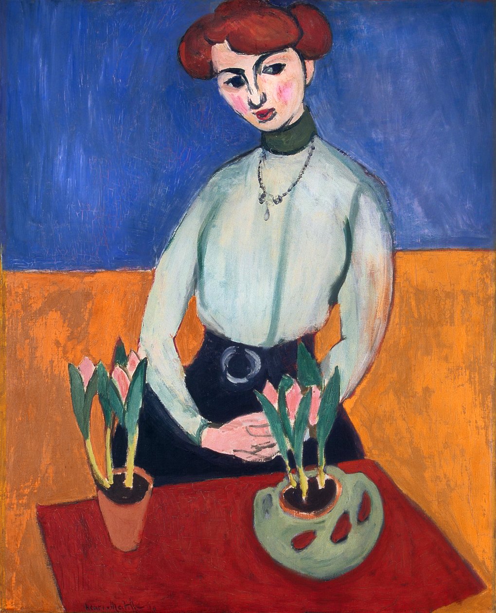 Niña con tulipanes de Henri Matisse