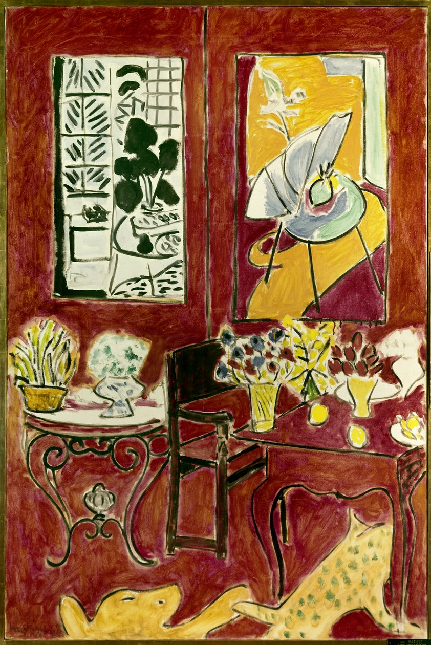 Grand interieur rouge 1948 (óleo sobre lienzo ) de Henri Matisse