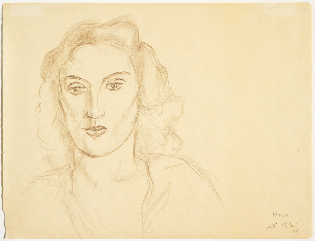 Cabeza de mujer de Henri Matisse