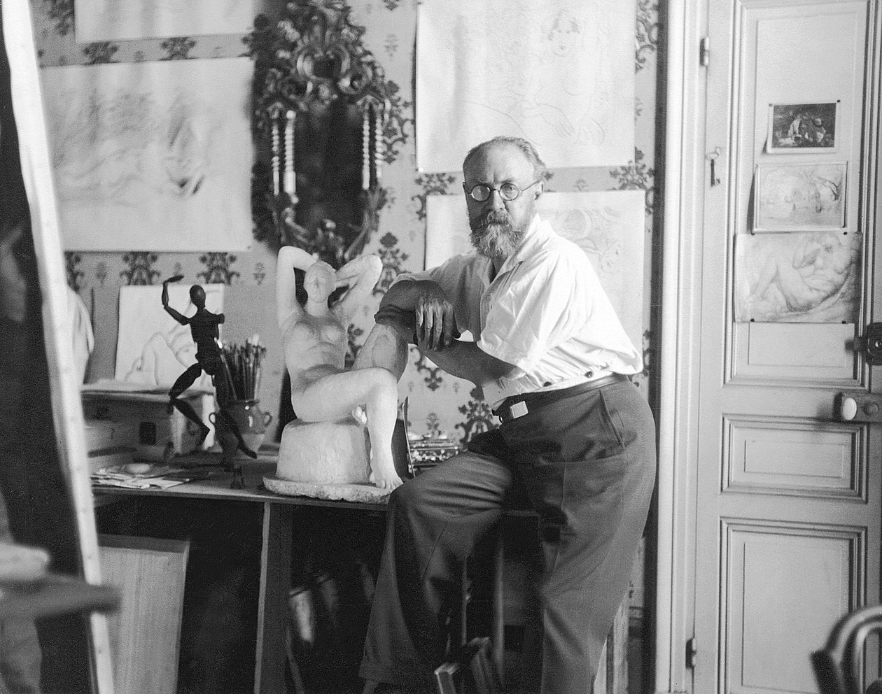 Henri Matisse, el pintor (foto b/n) de Henri Matisse