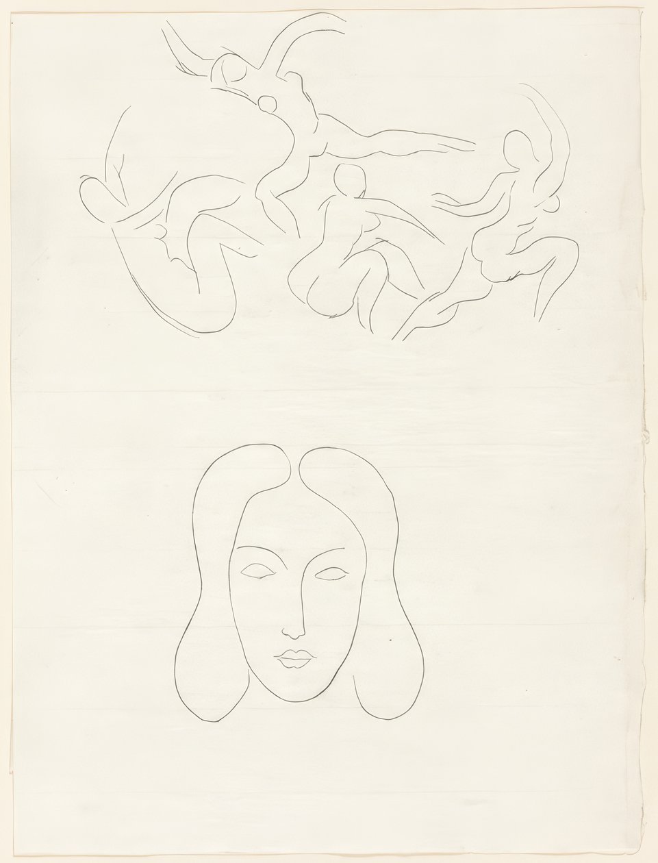 Hérodiade, Scène lV, lámina trece de Poesies de Mallarmé de Henri Matisse
