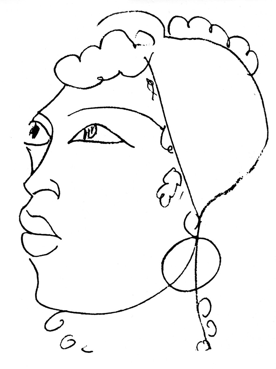 Jeanne Duval, ilustración para "Les Fleurs du Mal" de Charles Baudelaire de Henri Matisse