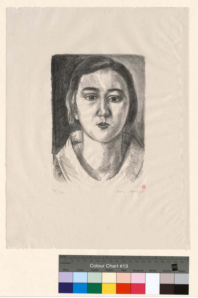 Jovencita con cuello de organdí de Henri Matisse