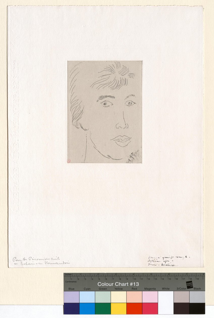 Josette Gris, rostro de tres cuartos de Henri Matisse