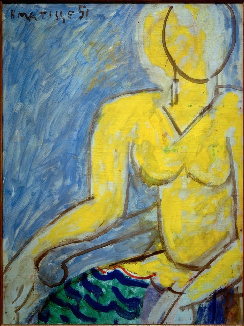 Katia con un vestido amarillo de Henri Matisse