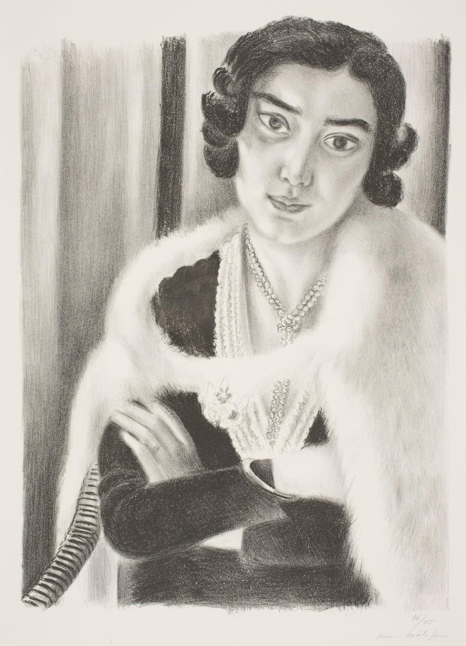 Mujer con una capa de piel de zorro de Henri Matisse