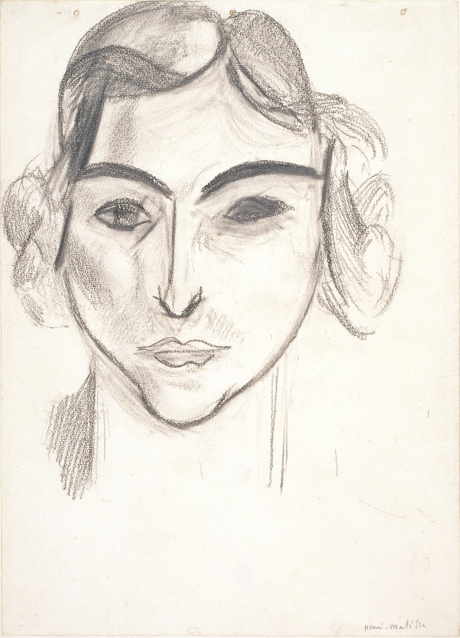Cabeza de mujer. Retrato de Laurette de Henri Matisse