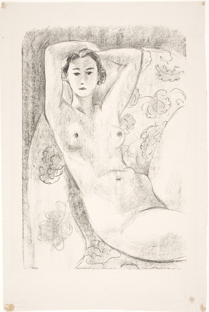 Modelo femenina, sentada en un sillón de Henri Matisse