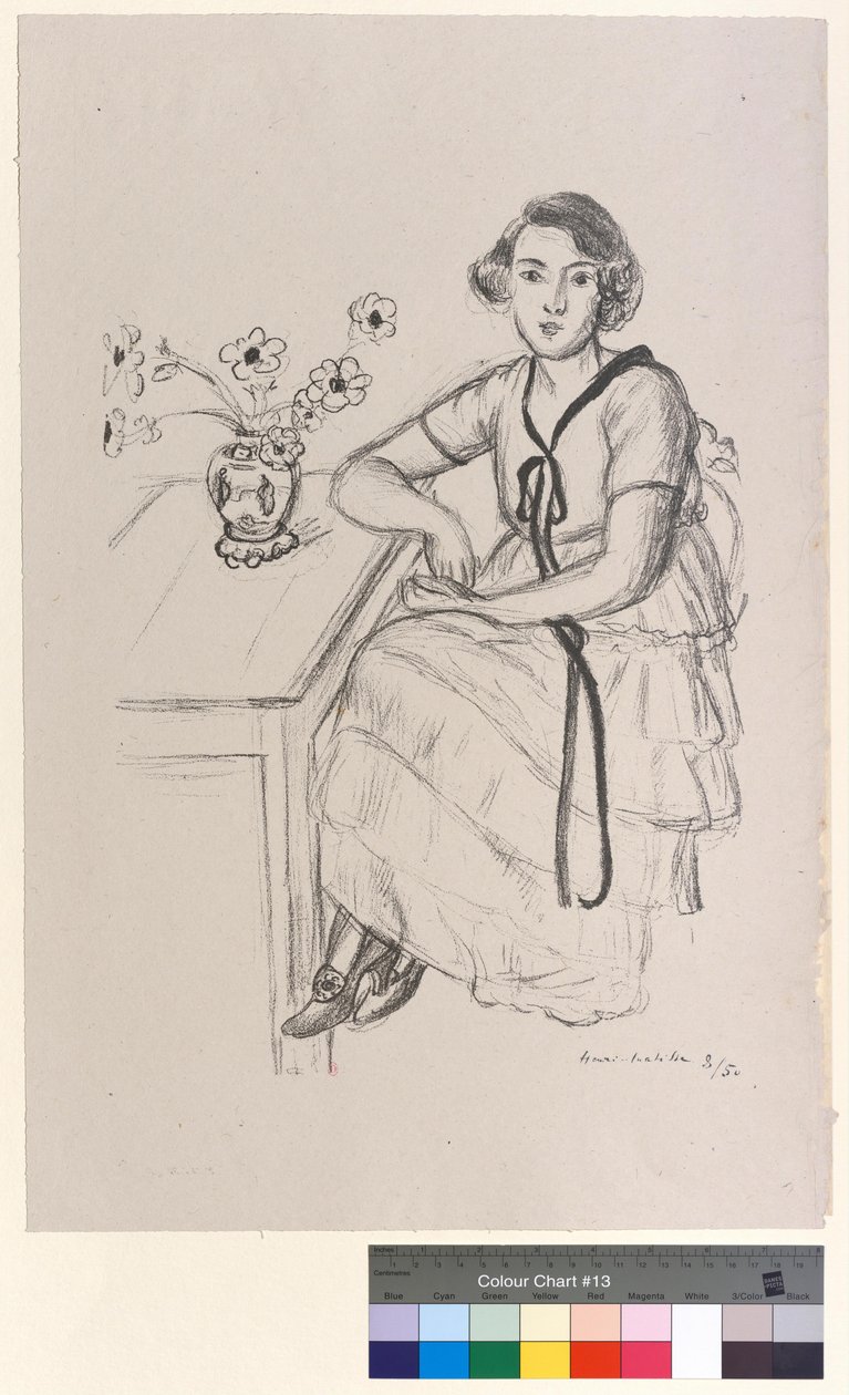 El vestido amarillo con cinta negra de Henri Matisse