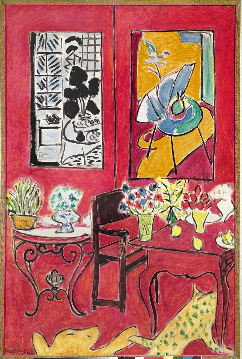 Interior rojo grande de Henri Matisse