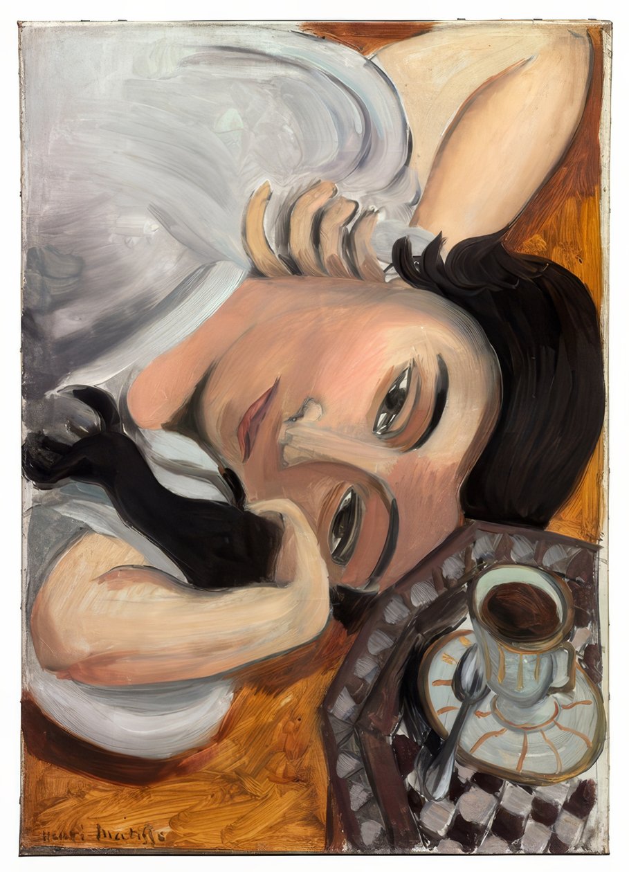 Laurette con una taza de café de Henri Matisse