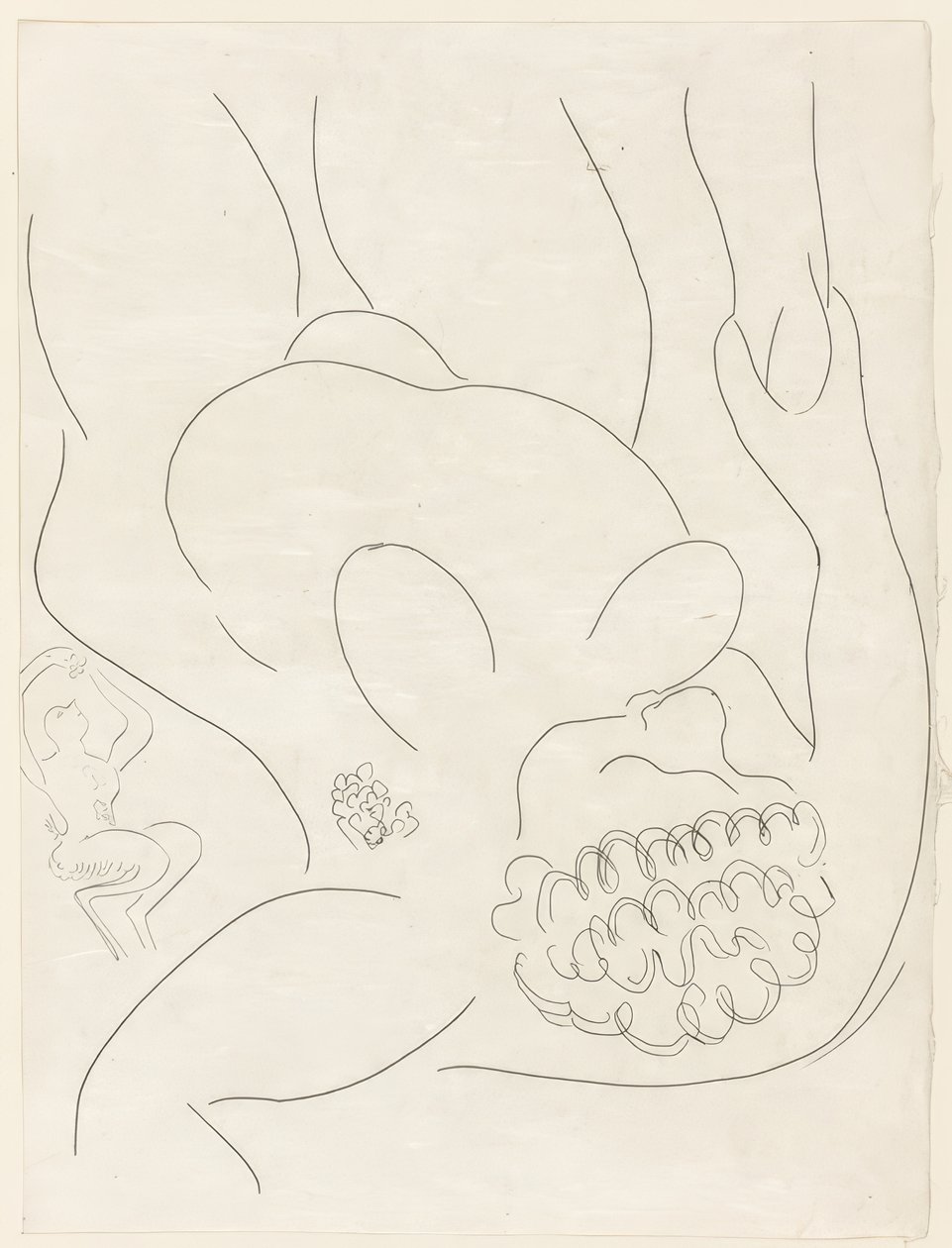 Le Pitre Châtié, lámina cuatro de Poesies de Mallarmé de Henri Matisse