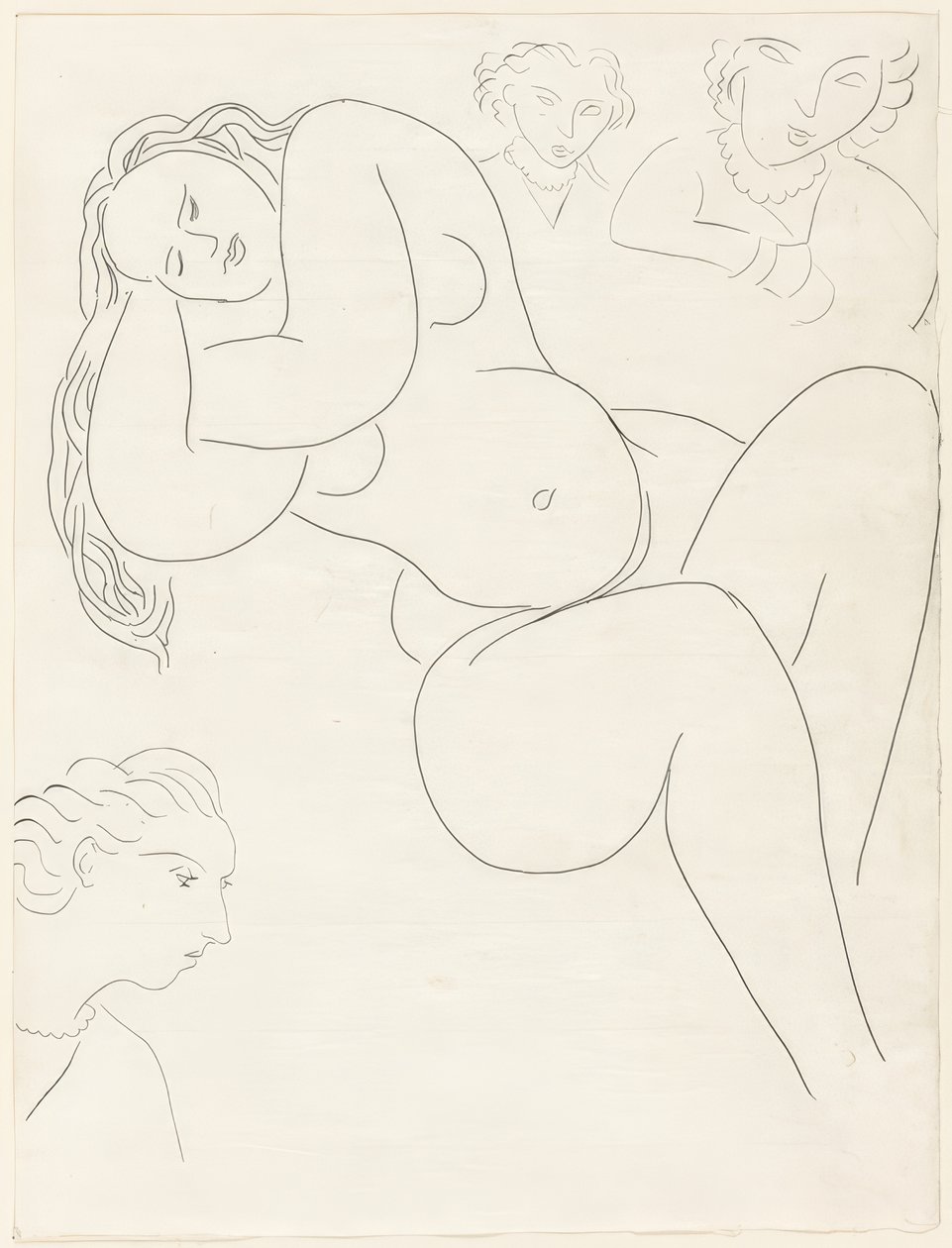 Le Sonneur, plancha ocho de Poesies de Mallarmé de Henri Matisse