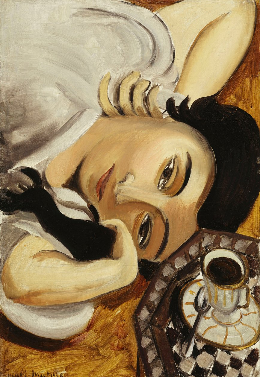 Lorette con una taza de café de Henri Matisse