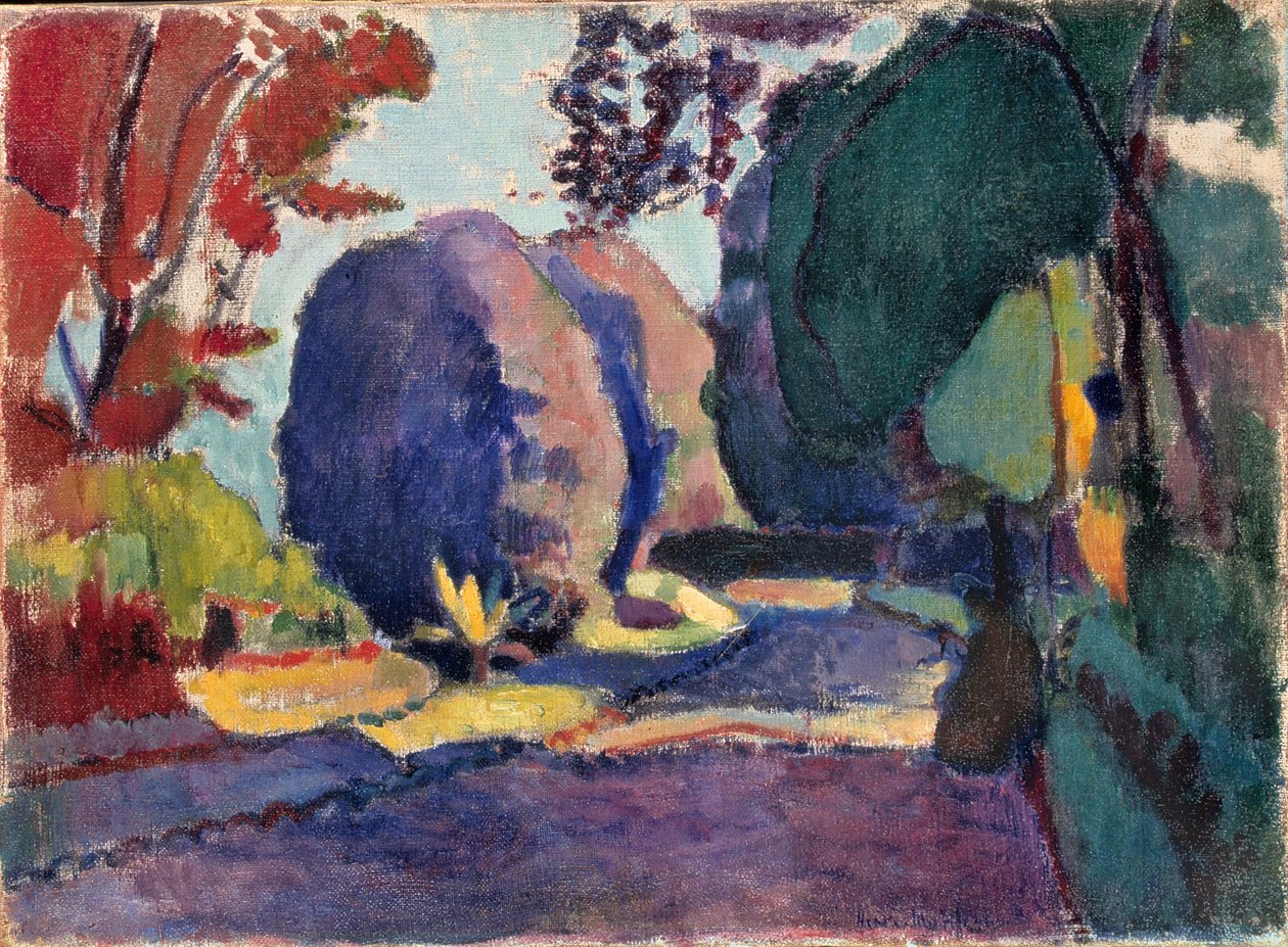 Jardines de Luxemburgo, c.1901 (óleo sobre lienzo) de Henri Matisse