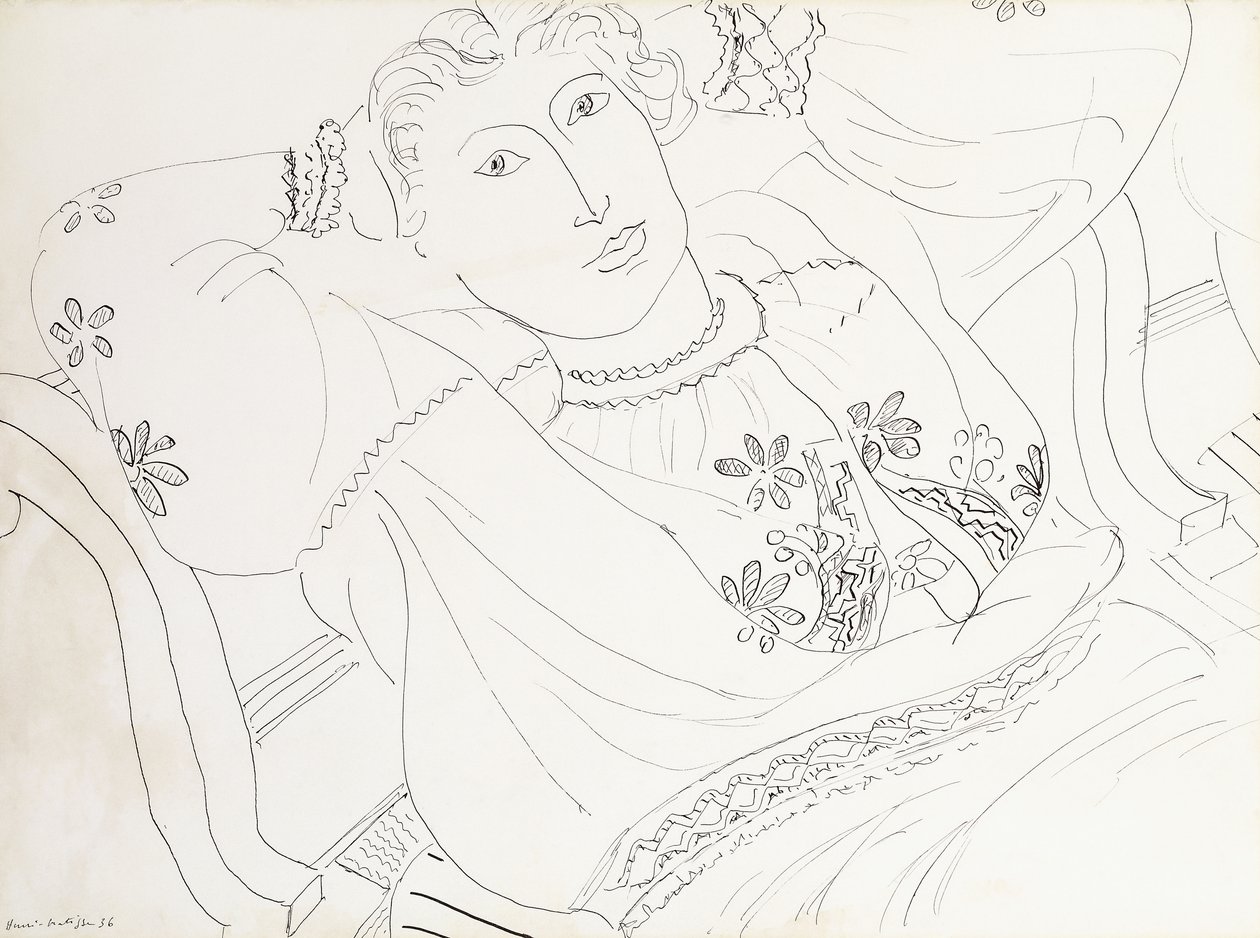 Lydia con blusa rumana de Henri Matisse