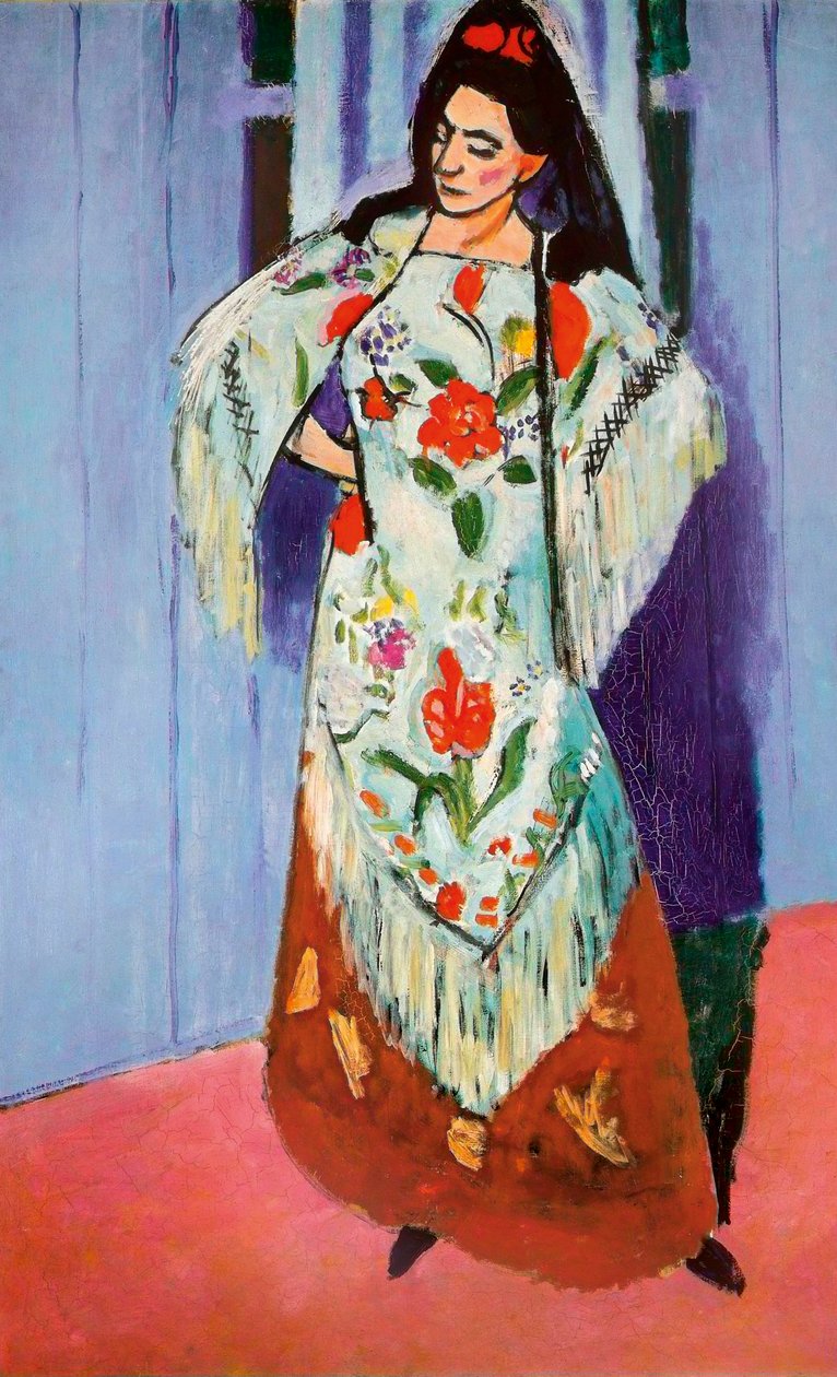 Madame Matisse con mantón de Manila de Henri Matisse