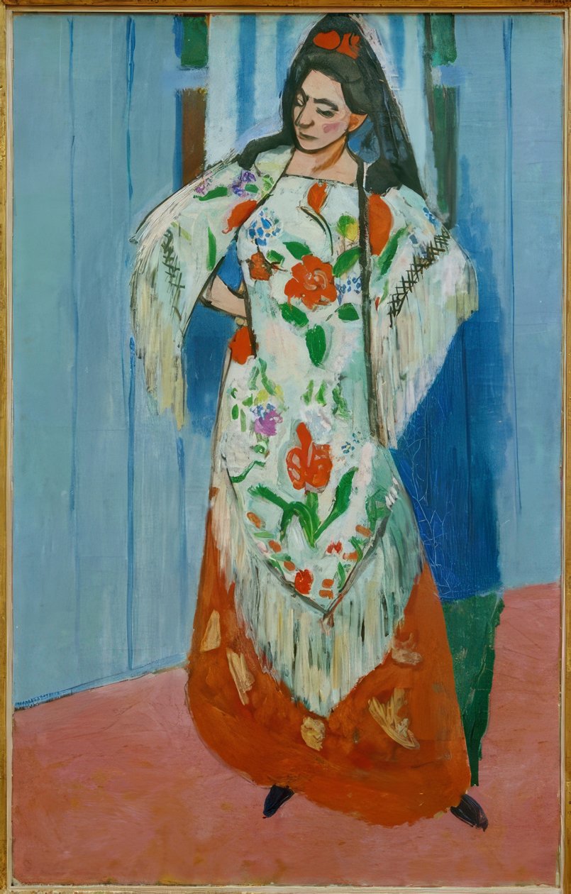 Madame Matisse con un mantón de Manila de Henri Matisse