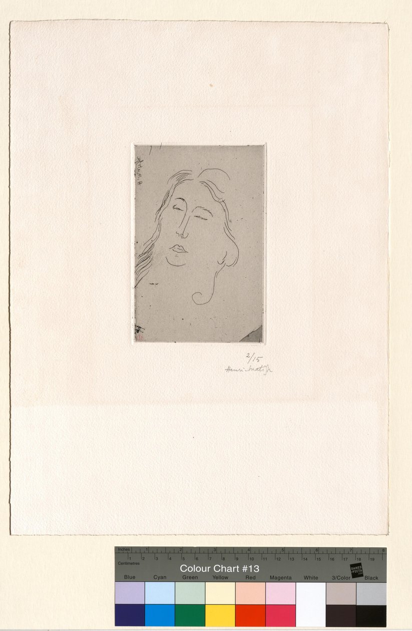 Marguerite, con los ojos cerrados de Henri Matisse