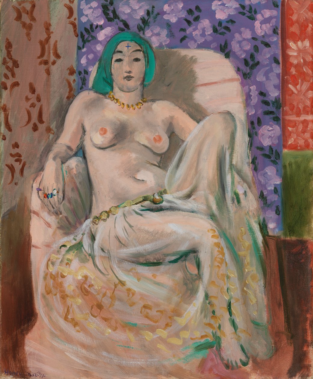 Mujer mora (La rodilla levantada) de Henri Matisse