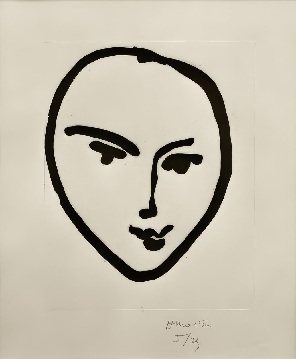 Nadia Máscara sonriente de Henri Matisse
