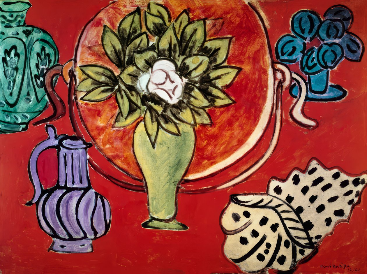 Naturaleza muerta con magnolia de Henri Matisse