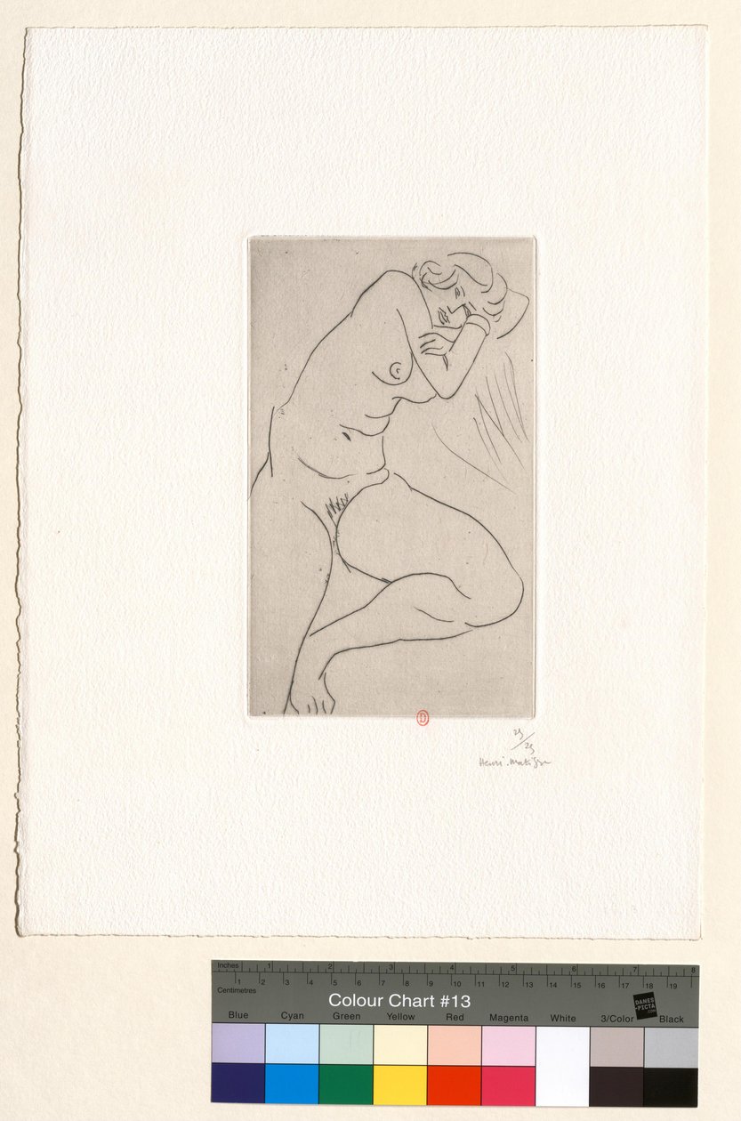 Desnudo sentado, la cabeza entre los brazos de Henri Matisse