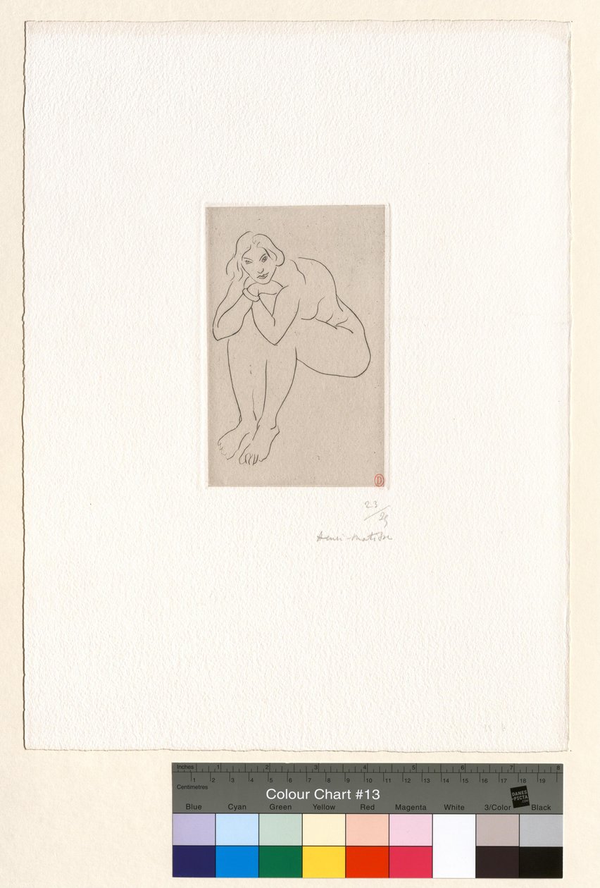 Desnudo sentado, con el torso apoyado sobre las rodillas de Henri Matisse