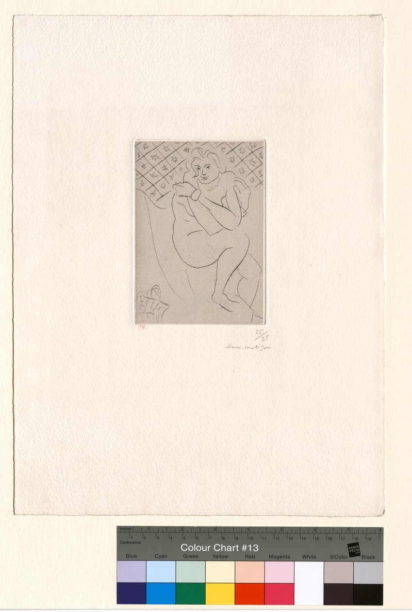 Desnudo sentado, con los brazos cruzados sobre el pecho de Henri Matisse