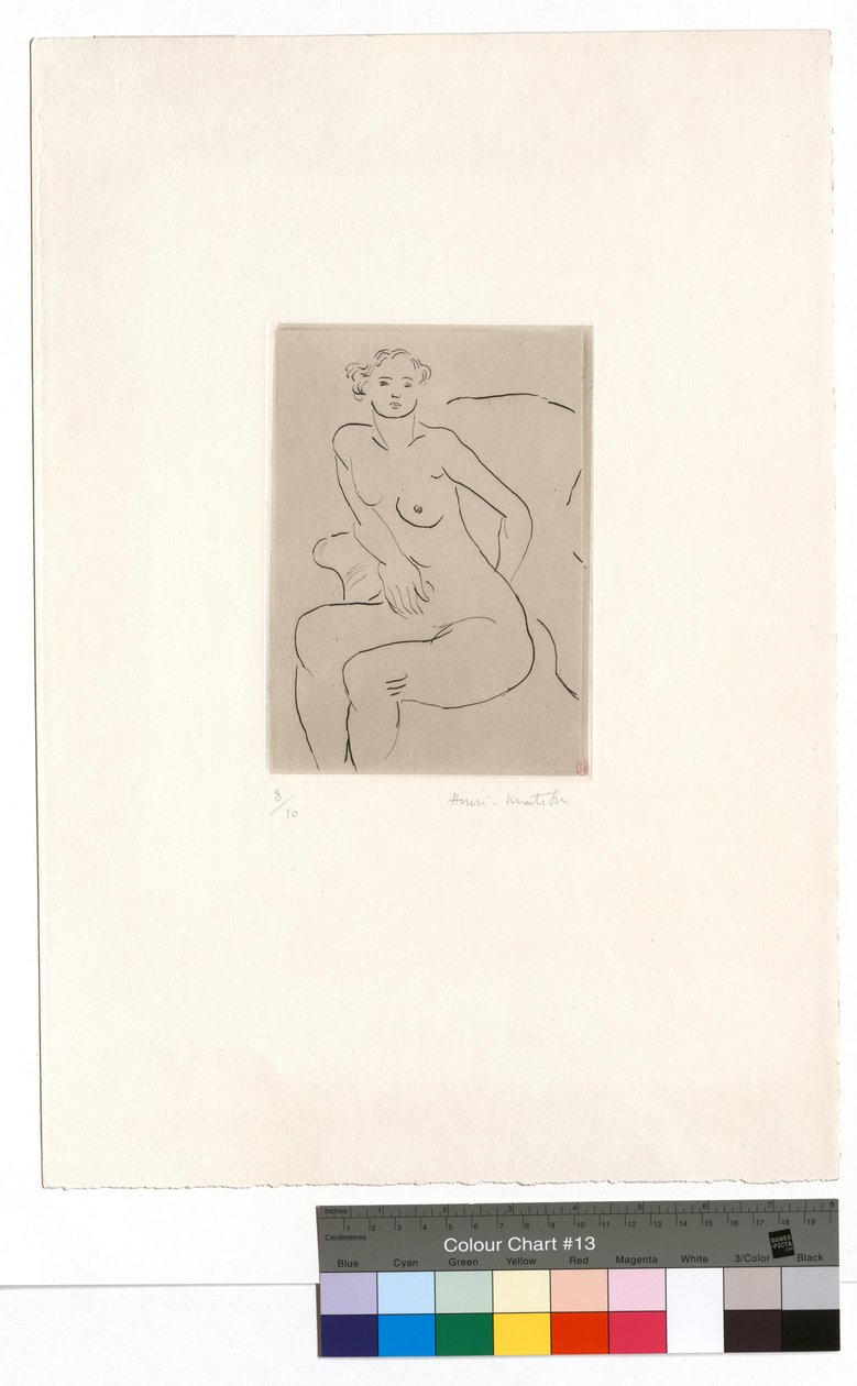 Desnudo en sillón, mano izquierda de Henri Matisse
