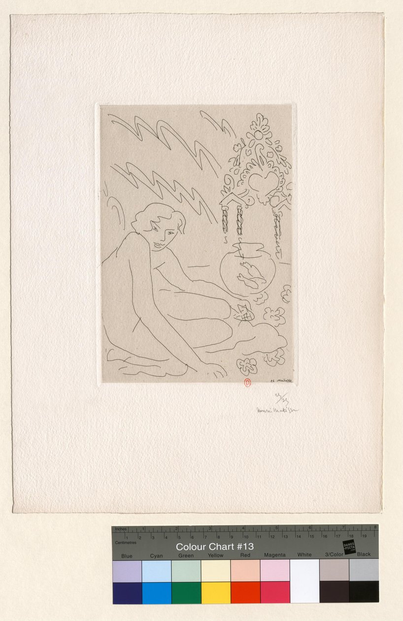 Desnudo ante un espejo marroquí de Henri Matisse