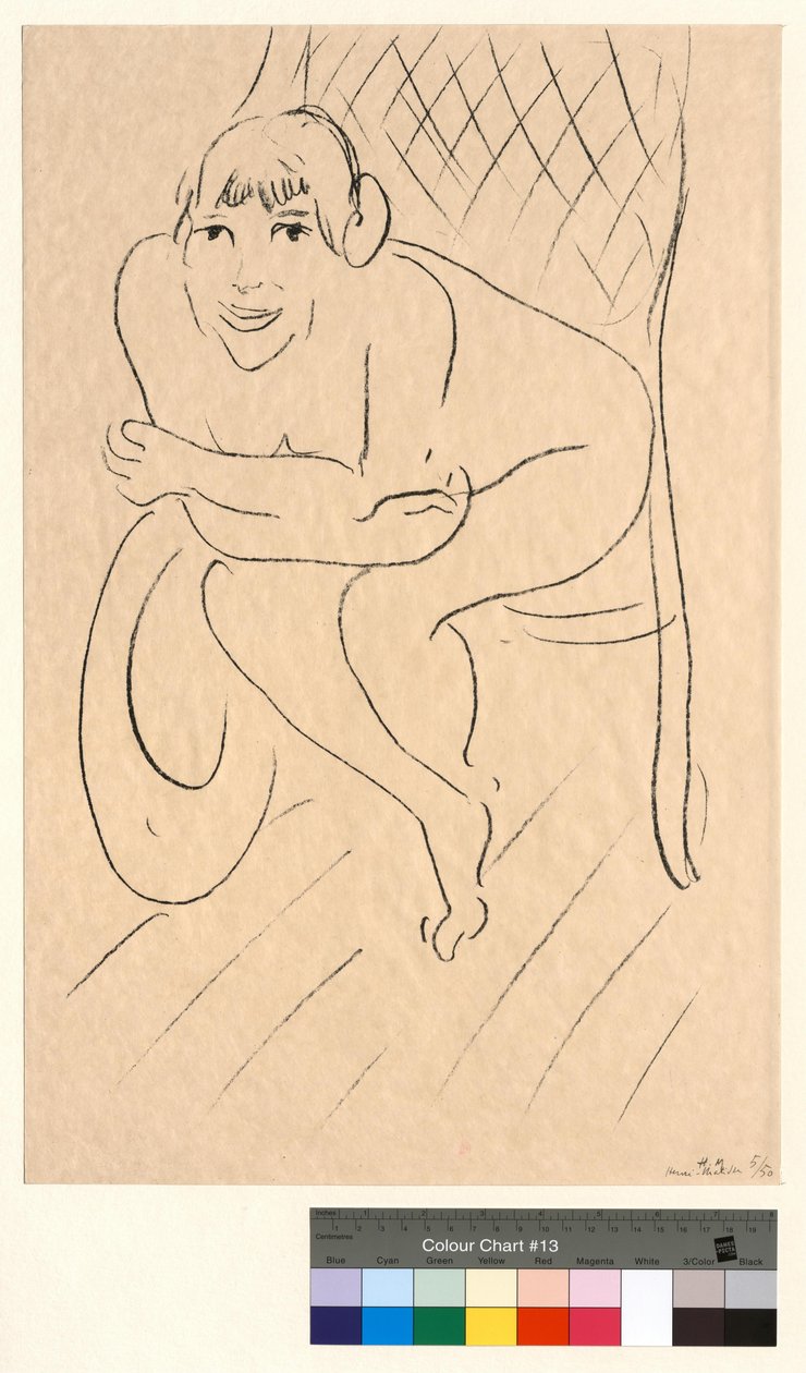 Desnudo en la mecedora de Henri Matisse