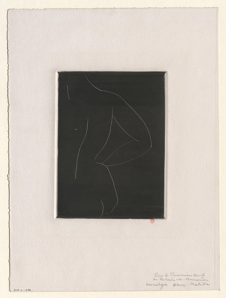 Desnudo de espaldas de Henri Matisse