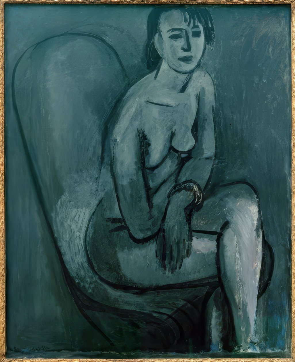 Gris nude con brazalete de Henri Matisse