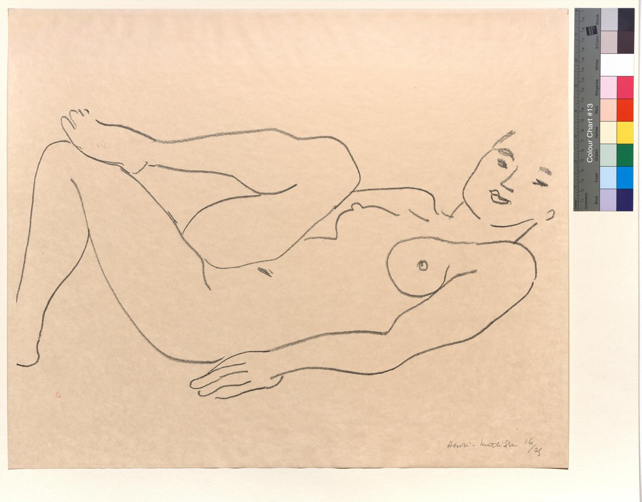 Desnudo, con una pierna doblada: Estudio de piernas de Henri Matisse
