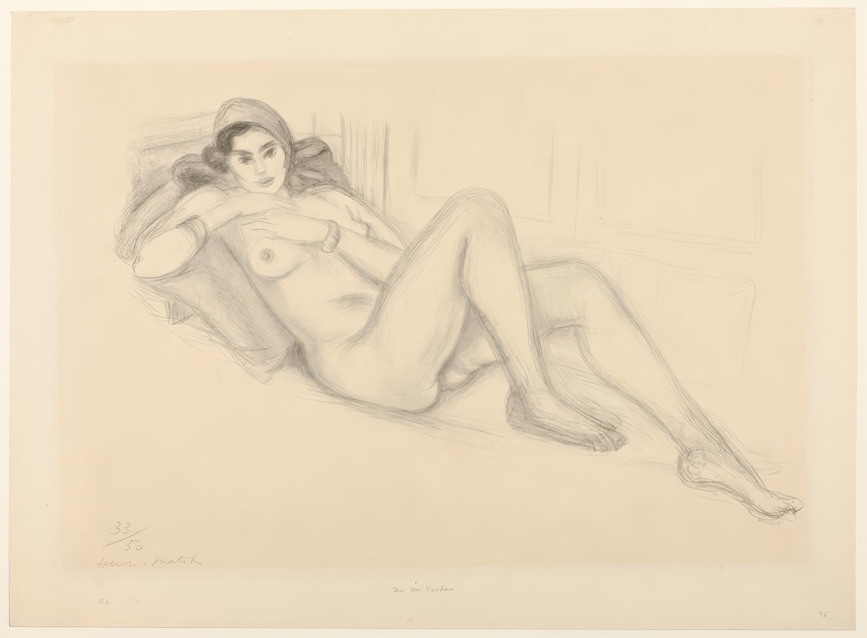 Desnudo con turbante de Henri Matisse