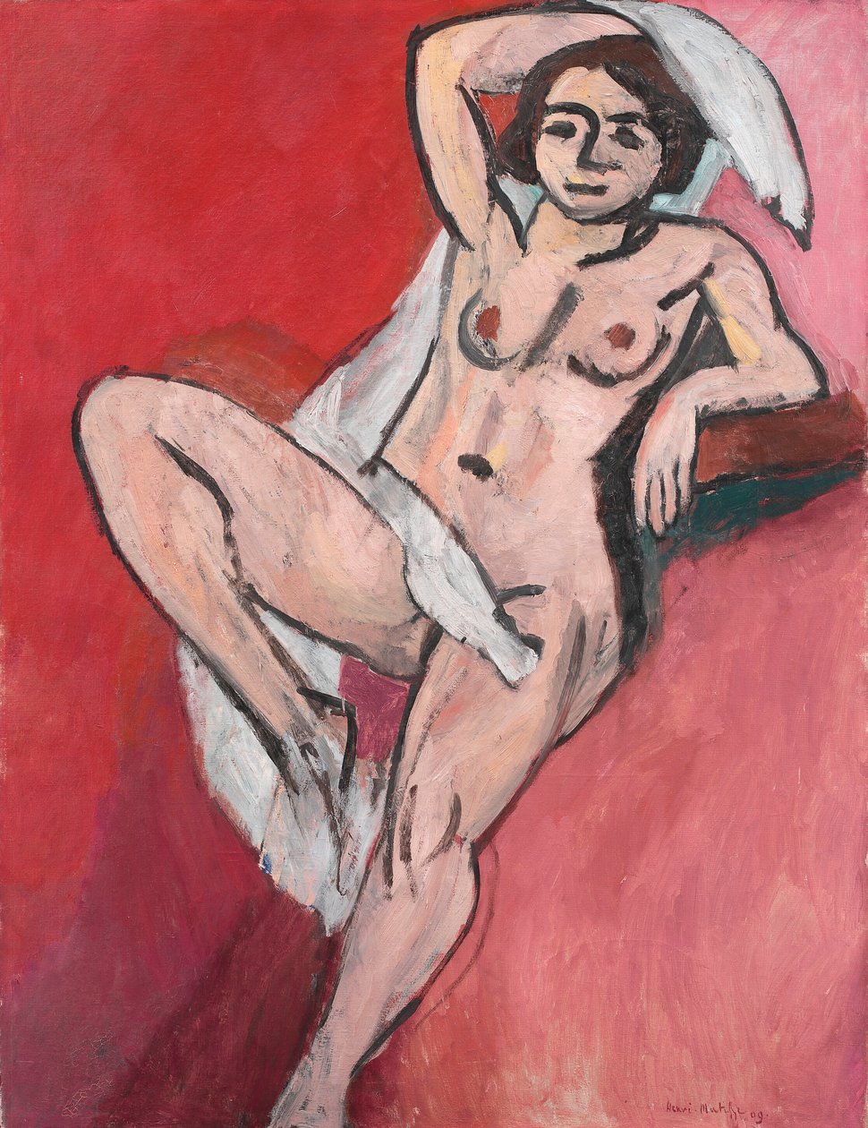 Desnudo con pañuelo blanco de Henri Matisse