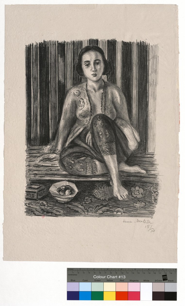 Odalizca con frutero de Henri Matisse
