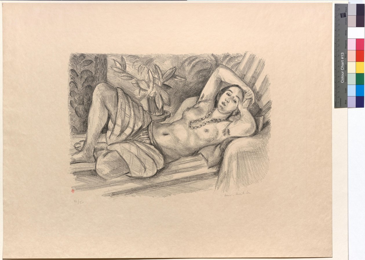 Odalisca con magnolia de Henri Matisse