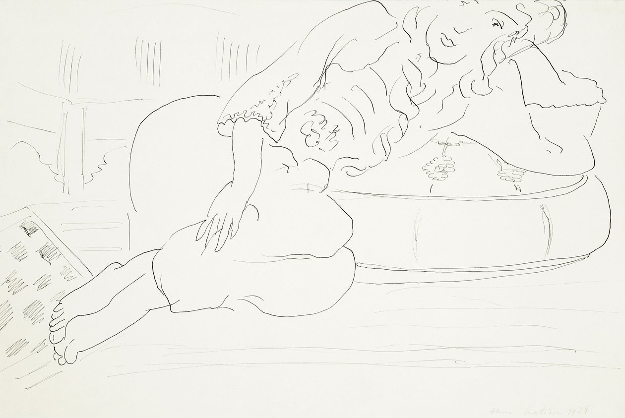Odalisca damero, cojín de Henri Matisse