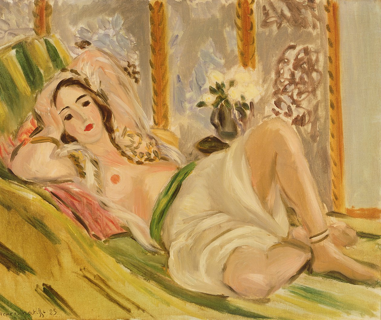 Odalisca con magnolias, c.1920 (óleo sobre lienzo) de Henri Matisse