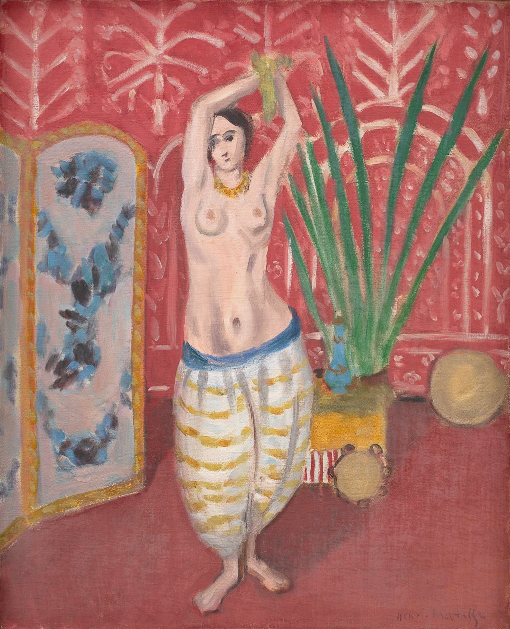 Odalisca con un biombo de Henri Matisse