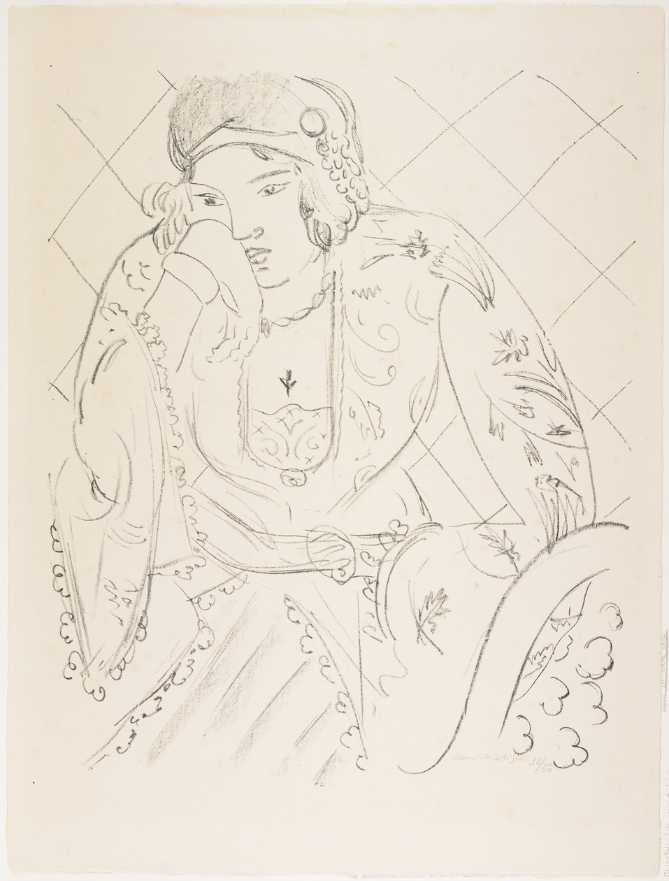 Oriental con cruz trifoliada de Henri Matisse
