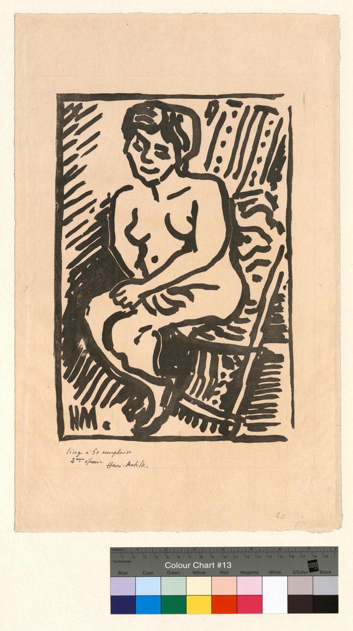 Madera pequeña negra de Henri Matisse