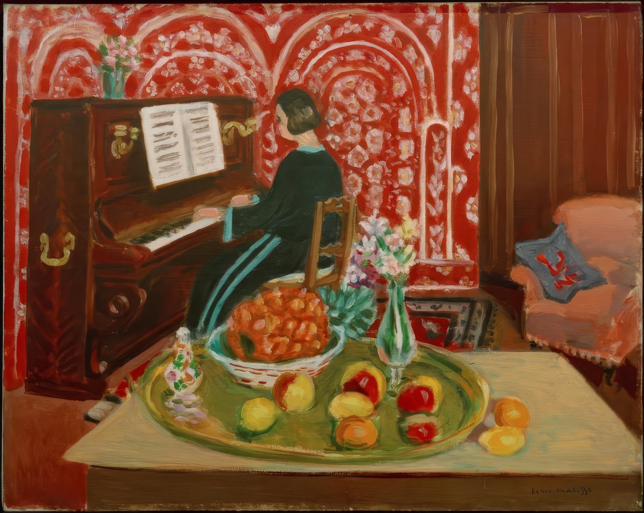 Pianista y naturaleza muerta de Henri Matisse