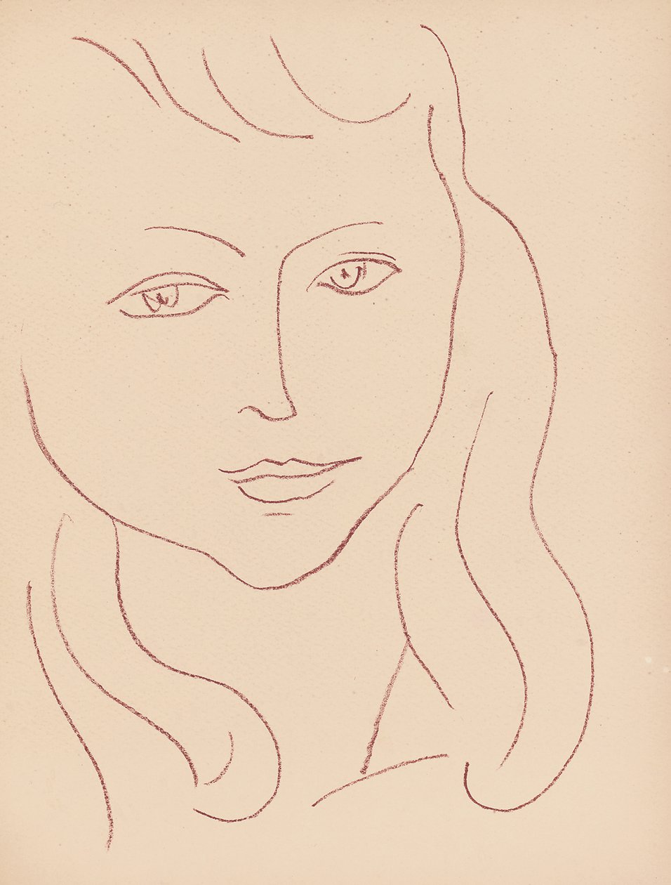 Placa de "Visages de Henri Matisse