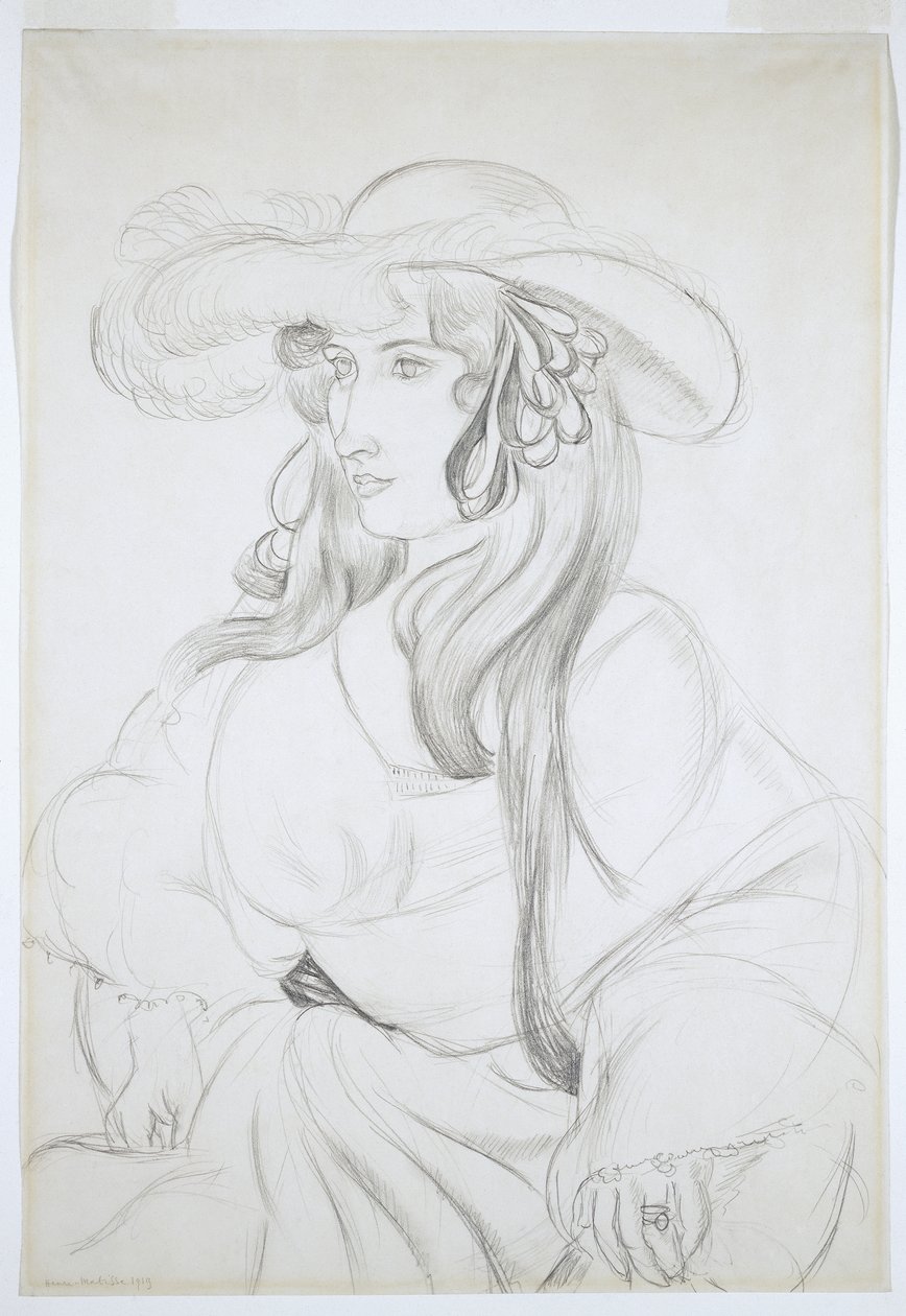 Sombrero emplumado de Henri Matisse