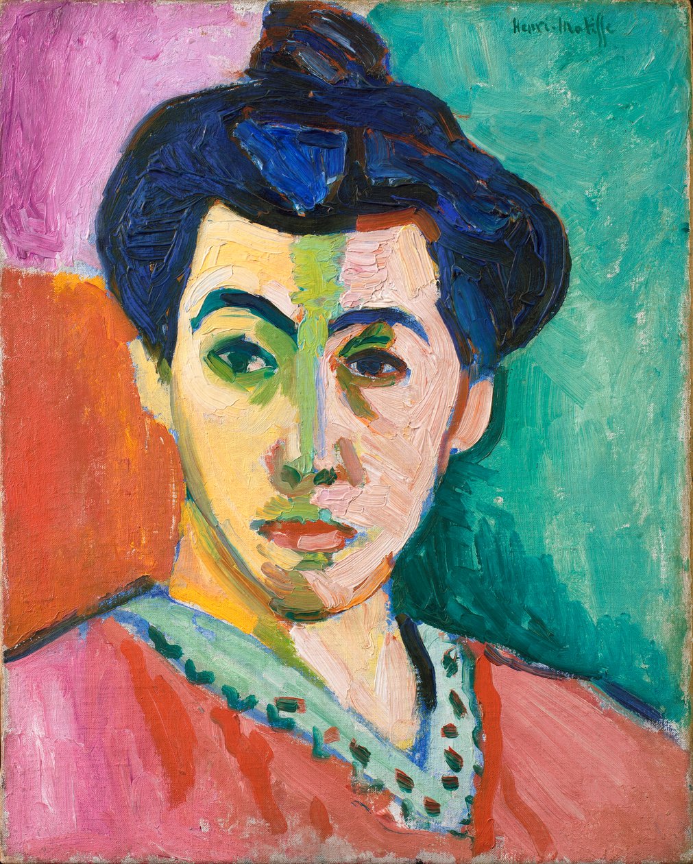Retrato de Madame Matisse. La línea verde de Henri Matisse